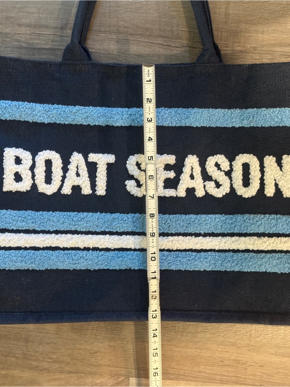 Shiraleah Navy, Light Blue & White 'Boat Season' Tote - Picture 4 of 11